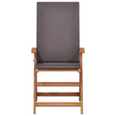 vidaXL Kerti Szék 6 pcs Barna és Szürke 57 x 71,5 x 104 cm