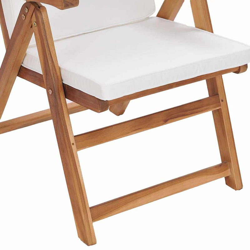 vidaXL Kerti Szék párnával 6 pcs Barna 57 x 71.5 x 104cm Tömör tíkfa