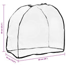 vidaXL Kisállat babakocsi takaró Átlátszó 66 x 35 x 59 cm PVC