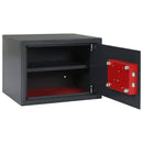vidaXL Széf doboz zárral Sötétszürke 35 x 25 x 25 cm Acél