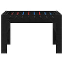 vidaXL Foci Asztal Fekete Tölgy 125 x 60,5 x 80 cm Szerelt Fa