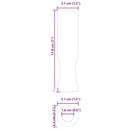 vidaXL Fociasztal Fogantyúk 10 db Fekete 3,1 x 3,1 x 17,8 cm PP