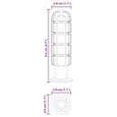 vidaXL Fociasztal Fogantyúk 10 db Fekete 2,8 x 2,8 x 9,3 cm PP