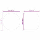 vidaXL Futballasztal Végkapak 10 pcs Fekete 1,9 x 1,9 x 1,6 cm PP