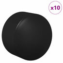 vidaXL Futballasztal Végkapak 10 pcs Fekete 1,9 x 1,9 x 1,6 cm PP
