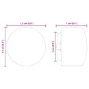 vidaXL Futballasztal Végkapak 10 db Fekete 1,5 x 1,5 x 1 cm PP
