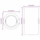 vidaXL Fociasztal dugók 10 pcs Fekete 1,7 x 1,7 x 3,2 cm PP