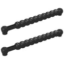 vidaXL Foci Asztal Számlálók 2 pcs Fekete 30 x 2,2 x 2,9 cm HIPS