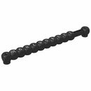 vidaXL Foci Asztal Számlálók 2 pcs Fekete 30 x 2,2 x 2,9 cm HIPS