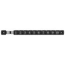 vidaXL Foci Asztal Számlálók 2 pcs Fekete 30 x 2,2 x 2,9 cm HIPS