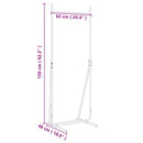 vidaXL Ruhafogó Fekete 62 x 48 x 158 cm Acél