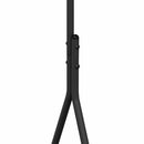 vidaXL Ruhafogó polcokkal tárolóval Fekete 100 x 56 x 154 cm Acél