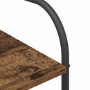 vidaXL Ruhafogó polcokkal tárolóval Barna 120 x 44 x 160 cm Faanyag