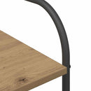 vidaXL Ruhafogó polcokkal tárolóval Bézs 120 x 44 x 160 cm Faanyag