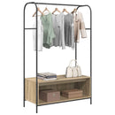 vidaXL Ruhafogó tárolóval Barna Tölgy 100 x 44 x 160 cm Faanyag