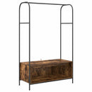vidaXL Ruhafogó tárolóval Barna Tölgy 100 x 44 x 160 cm Faanyag