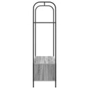 vidaXL Ruhafogó tárolóval Szürke 100 x 44 x 160 cm Faanyag