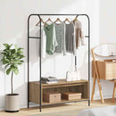 vidaXL Ruhafogó tárolóval Barna 100 x 44 x 160 cm Faanyag