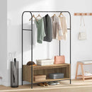 vidaXL Ruhafogó tárolóval Barna 100 x 44 x 160 cm Faanyag