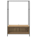 vidaXL Ruhafogó tárolóval Barna 100 x 44 x 160 cm Faanyag