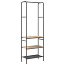 vidaXL Ruhafogó polcokkal Sonoma tölgy 60 x 30 x 171 cm Faanyag