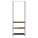 vidaXL Ruhafogó polcokkal Sonoma tölgy 60 x 30 x 171 cm Faanyag