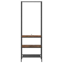 vidaXL Ruhatartó polcokkal Füstölt tölgy 60 x 30 x 171 cm Faanyag