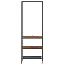 vidaXL Ruhafogó polcokkal Füstölt tölgy 60 x 30 x 171 cm Faanyag