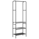 vidaXL Ruhafogó polcokkal Szürke sonoma 60 x 30 x 171 cm Faanyag
