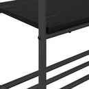 vidaXL Ruhafogó Fekete Tölgy 77 x 30 x 171 cm Szerelt Fa