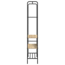 vidaXL Ruhatartó polcokkal sonoma tölgy 77 x 30 x 171 cm Faanyag