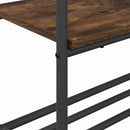 vidaXL Ruhatartó polcokkal Füstölt tölgy 77 x 30 x 171 cm Faanyag