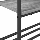 vidaXL Ruhatartó polcokkal Szürke sonoma 77 x 30 x 171 cm Faanyag