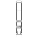vidaXL Ruhatartó polcokkal Szürke sonoma 77 x 30 x 171 cm Faanyag