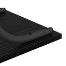 vidaXL Konzolasztal polcokkal Musta tammi 101 x 35 x 80.5 cm Faanyag