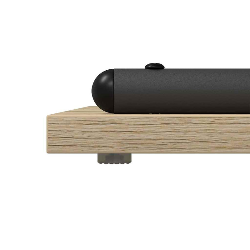 vidaXL Konzolasztal polcokkal sonoma tölgy 101 x 35 x 80.5 cm Faanyag