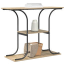 vidaXL Konzolasztal polcokkal Sonoma tölgy 101 x 35 x 80,5 cm Faanyag