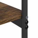 vidaXL Konzolasztal polcokkal Füstölt tölgy 101 x 35 x 80.5 cm Faanyag