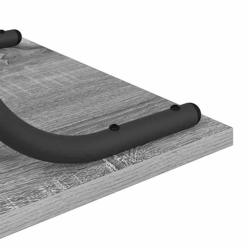 vidaXL Konzolasztal polcokkal Szürke sonoma 101 x 35 x 80.5 cm Faanyag