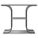 vidaXL Konzolasztal polcokkal Szürke Sonoma 101 x 35 x 80,5 cm Faanyag
