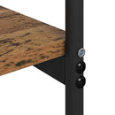 vidaXL Konzolasztal polcokkal Régi fa 101 x 35 x 80.5 cm Faanyag