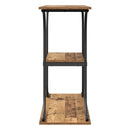 vidaXL Konzolasztal polcokkal Öreg fa 101 x 35 x 80,5 cm Faanyag
