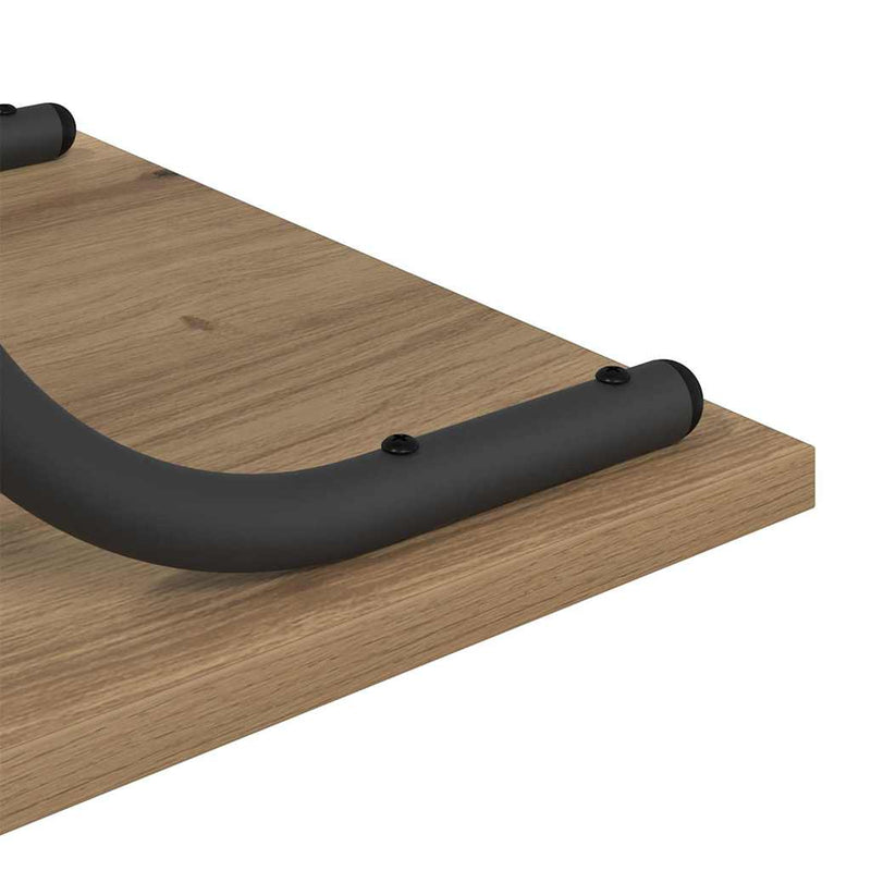 vidaXL Konzolasztal kézműves tölgy 101 x 35 x 80.5 cm Faanyag