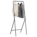 vidaXL Ruhafogó Fekete 60 x 53 x 155 cm Acél