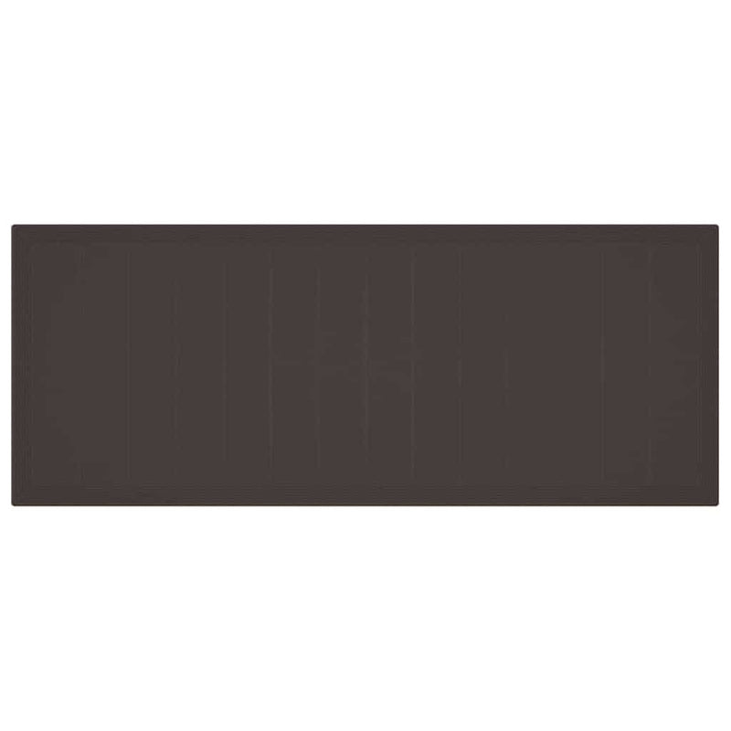 vidaXL Kerti Étkezőasztal Barna 250 x 100 x 73 cm polirattan