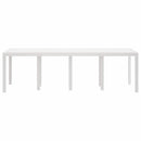 vidaXL Kerti Asztal Fehér 250 x 100 x 73 cm polirattan