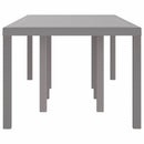 vidaXL Kerti Asztal Világosszürke 250 x 100 x 73 cm polirattan