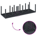 vidaXL Kerti Étkezőasztal Antracit 300 x 100 x 73 cm polirattan