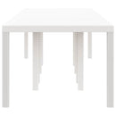 vidaXL Kerti Asztal Fehér 300 x 100 x 73 cm polirattan