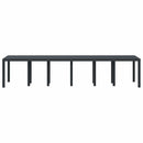 vidaXL Kerti Asztal Antracit 350 x 100 x 73 cm polirattan